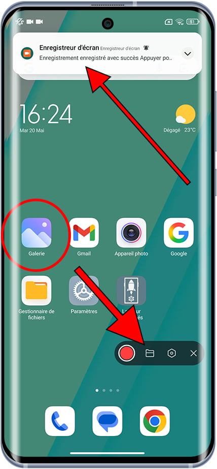 Où sont stockés les enregistrements d'écran Xiaomi