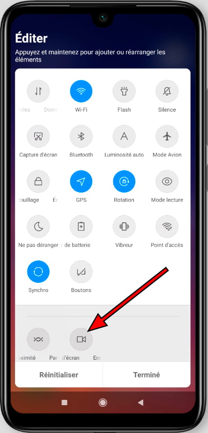 Modifier le panneau rapide redmi 14C