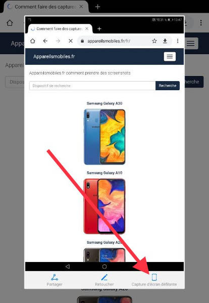 Capturer une page complète dans MatePad Pro 12.6 (2021)