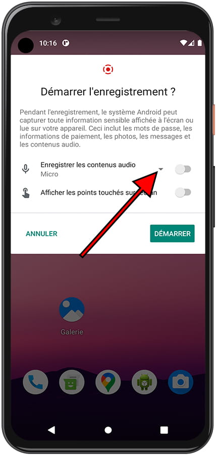 Capture video écran message Spark Go 2024