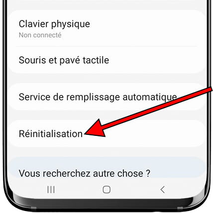 Réinitialiser